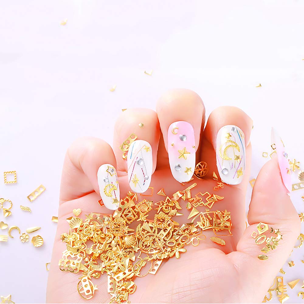 WOKOTO rose stud close-up highlighting fine metal detail for delicate nail accents