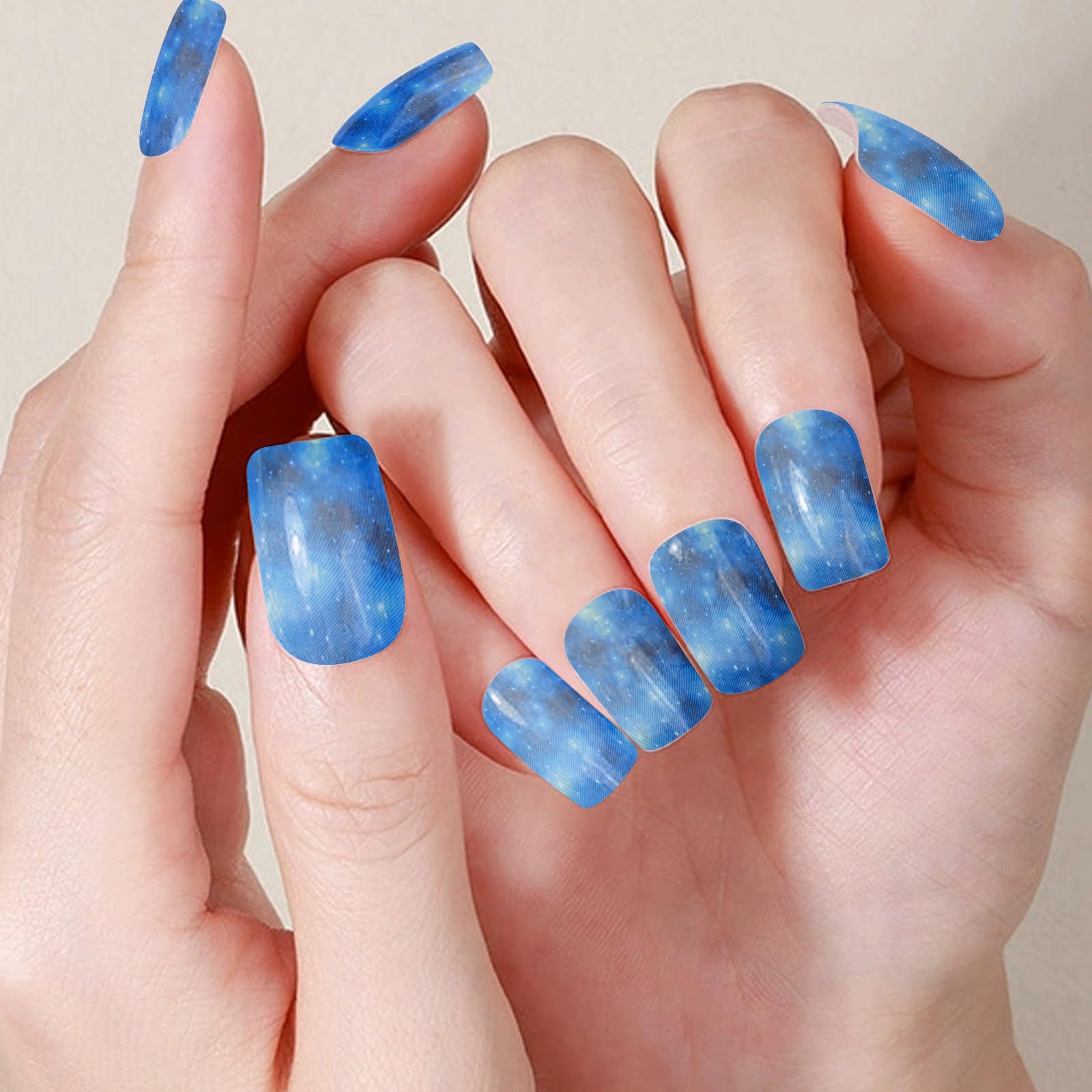 WOKOTO finished manicure with mixed patterns showing stylish result benefit