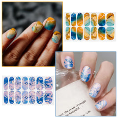 WOKOTO finished manicure on hands in lifestyle setting, showing salon-quality results