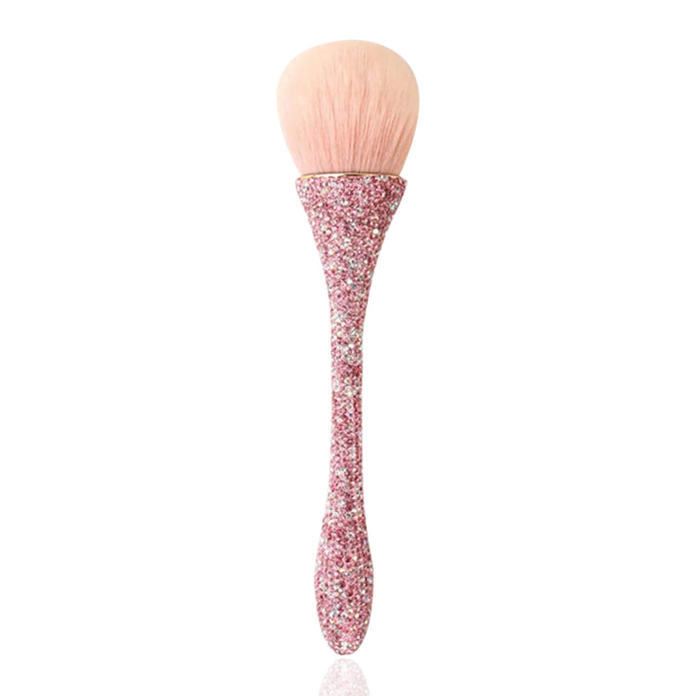 WOKOTO front view showing rhinestone handle and rose-shaped bristles, elegant finish