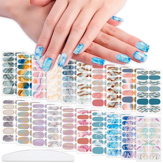 WOKOTO front packaging showing marble gradient strips and included file, clear value
