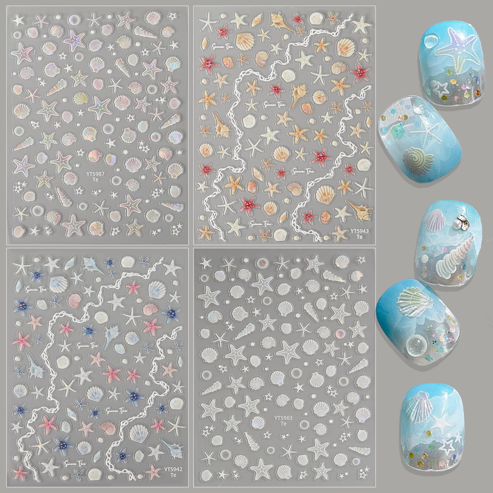 WOKOTO front packaging showing four ocean-themed decal sheets and benefits