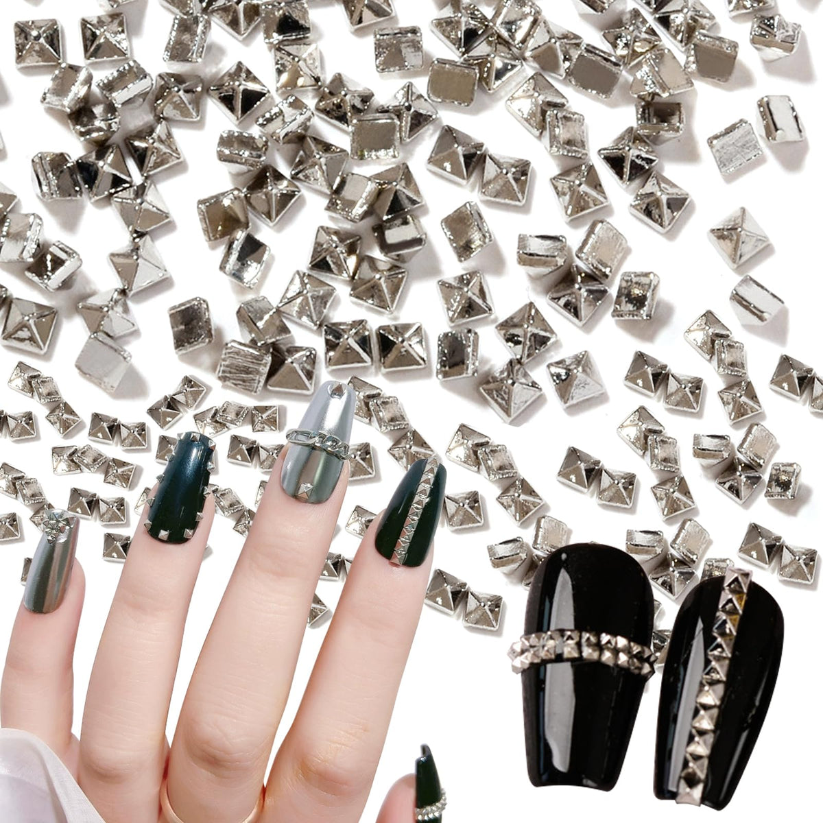 WOKOTO front packaging showing 600 silver pyramid studs and value