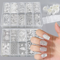 WOKOTO front packaging showing 20 white lace foil rolls and clear contents benefit