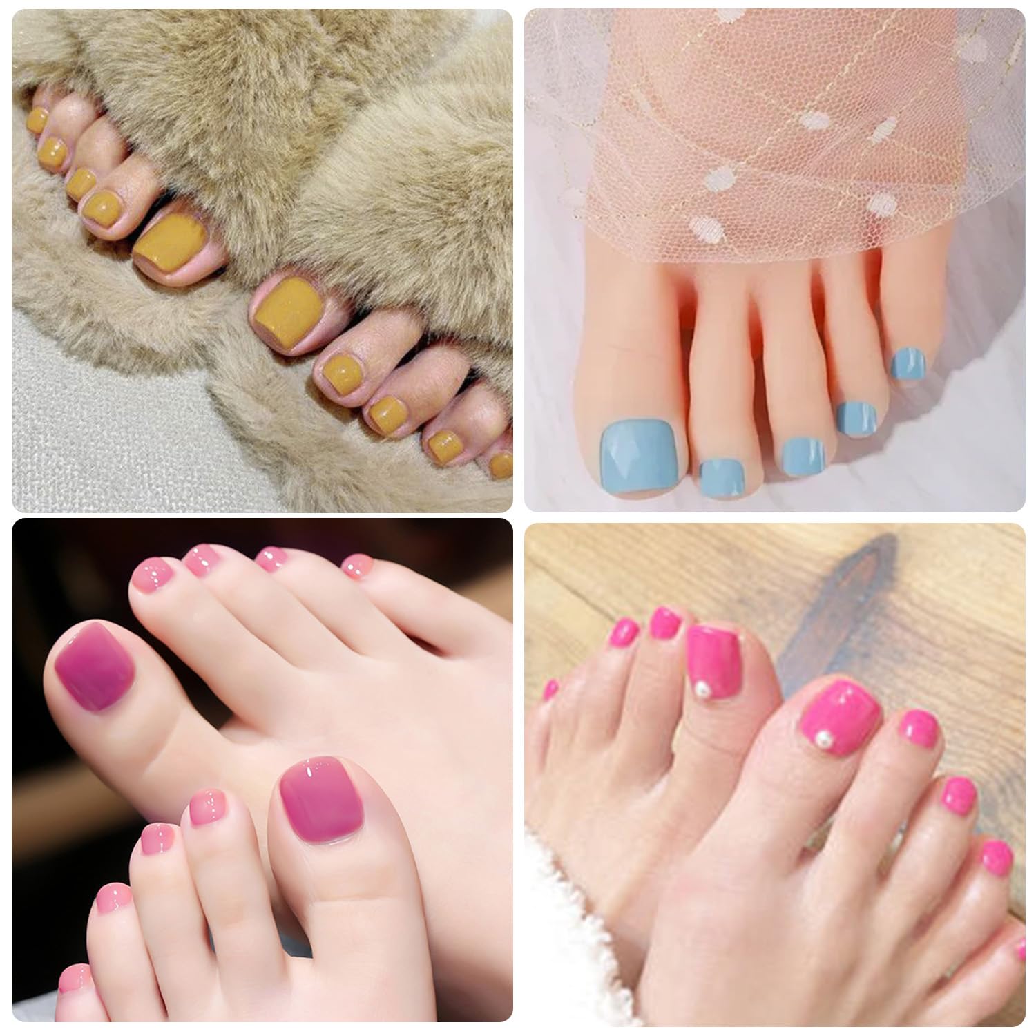WOKOTO pedicured toes in sandals illustrating ready-to-wear result
