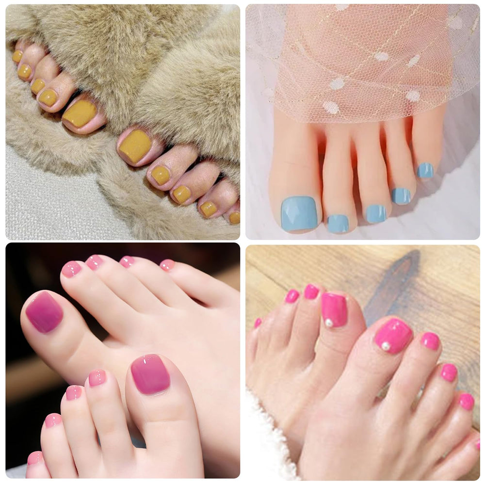WOKOTO pedicured toes in sandals illustrating ready-to-wear result