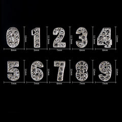 WOKOTO number charms applied on accent nail, enhances manicure with digits