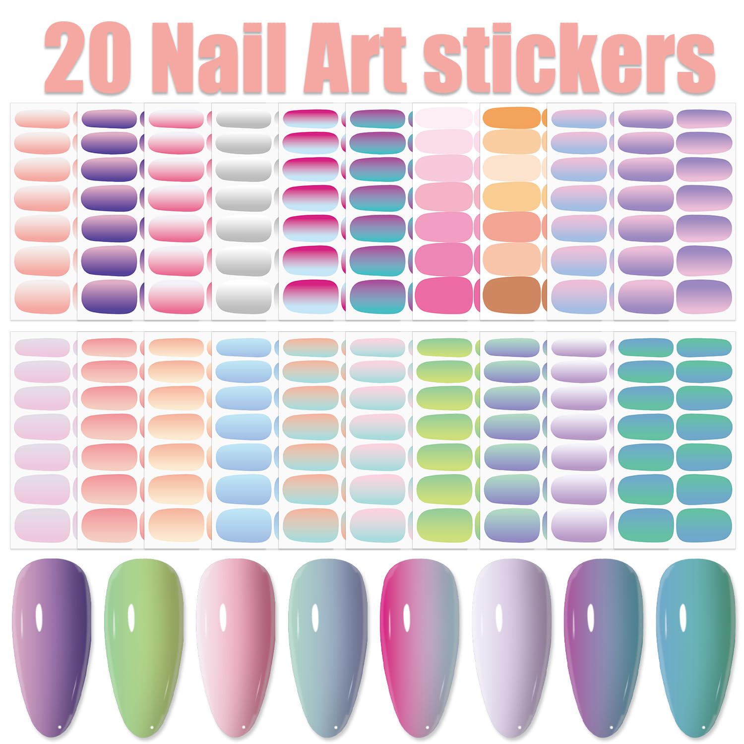 WOKOTO close-up sheet display highlighting full-wrap strips and variety