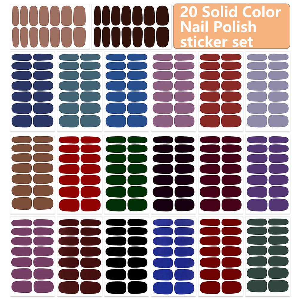 WOKOTO sheet layout displaying multiple pre-cut strips for varied nail sizes and easy selection