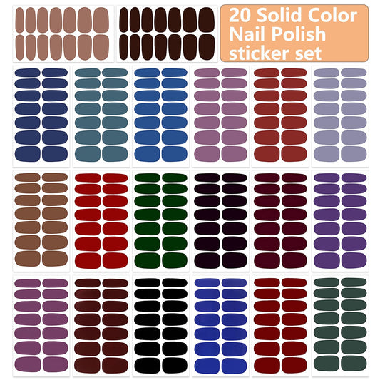 WOKOTO sheet layout displaying multiple pre-cut strips for varied nail sizes and easy selection
