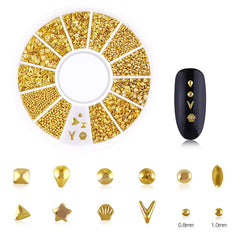 WOKOTO charms beside a coin showing scale to choose appropriate stud sizes