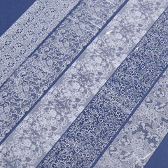 WOKOTO sealed topcoat over lace design showing long-lasting glossy finish