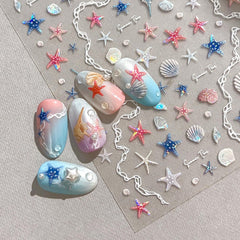 WOKOTO variety of marine decals laid out for design choice inspiration