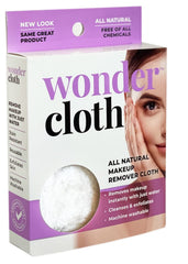 WONDER CLOTH front view showing full-size cloth and packaging benefit quick makeup removal