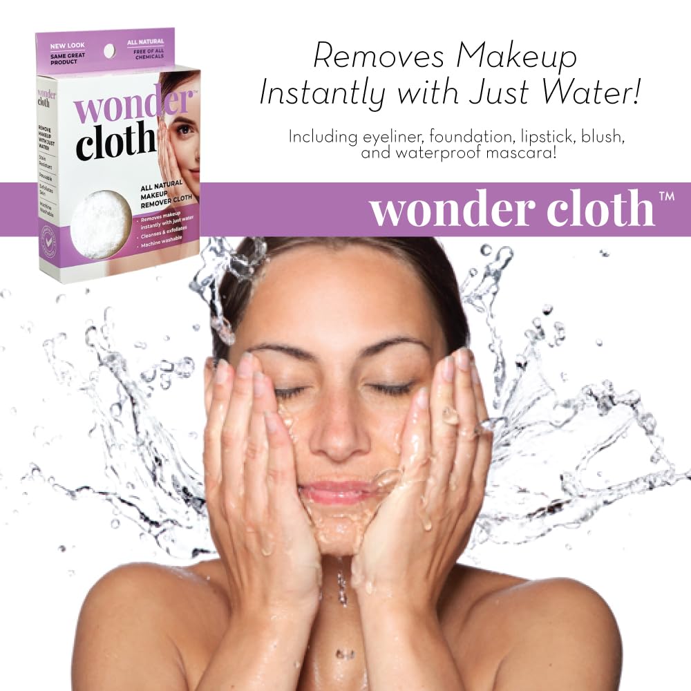 WONDER CLOTH rinsing under tap water showing stain-free cleaning benefit