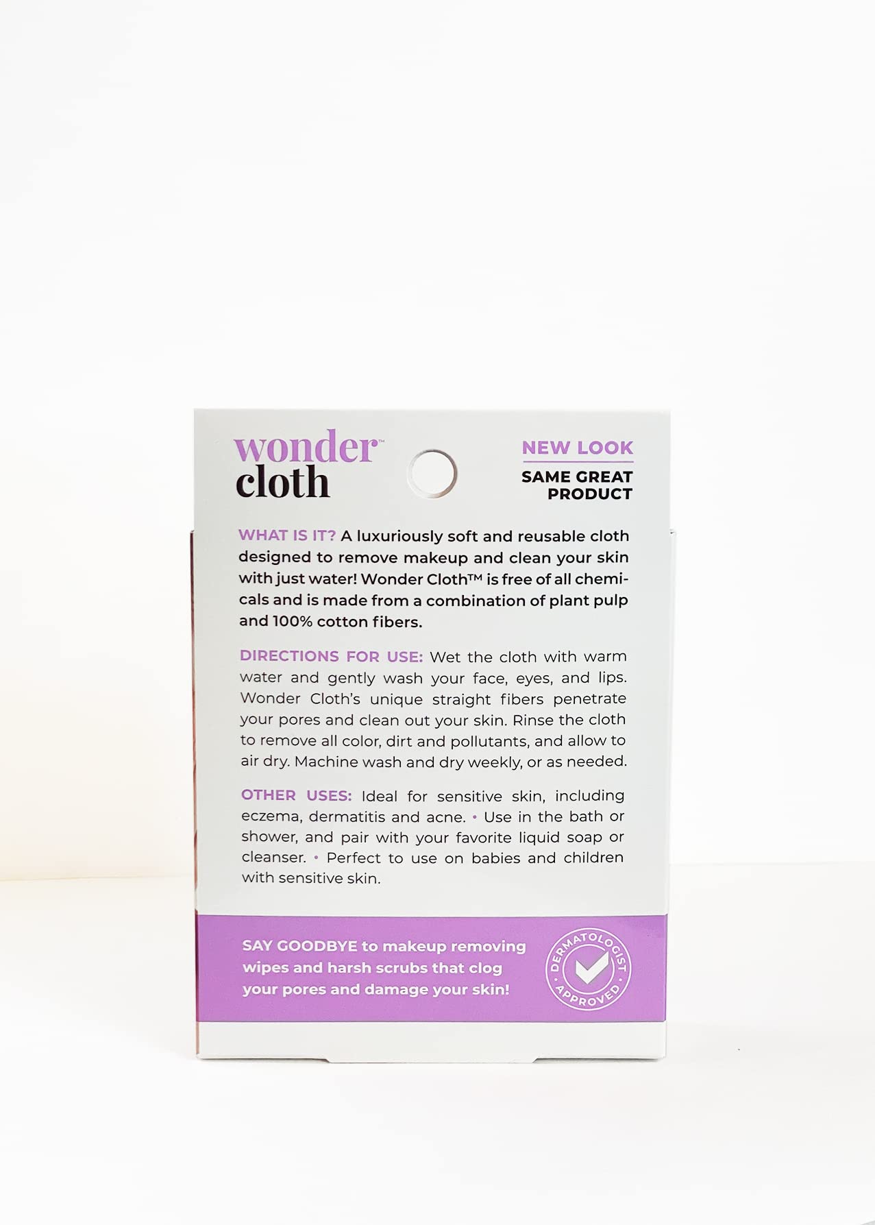 WONDER CLOTH close-up of soft fibers highlighting gentle exfoliation benefit
