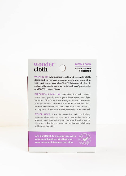 WONDER CLOTH close-up of soft fibers highlighting gentle exfoliation benefit