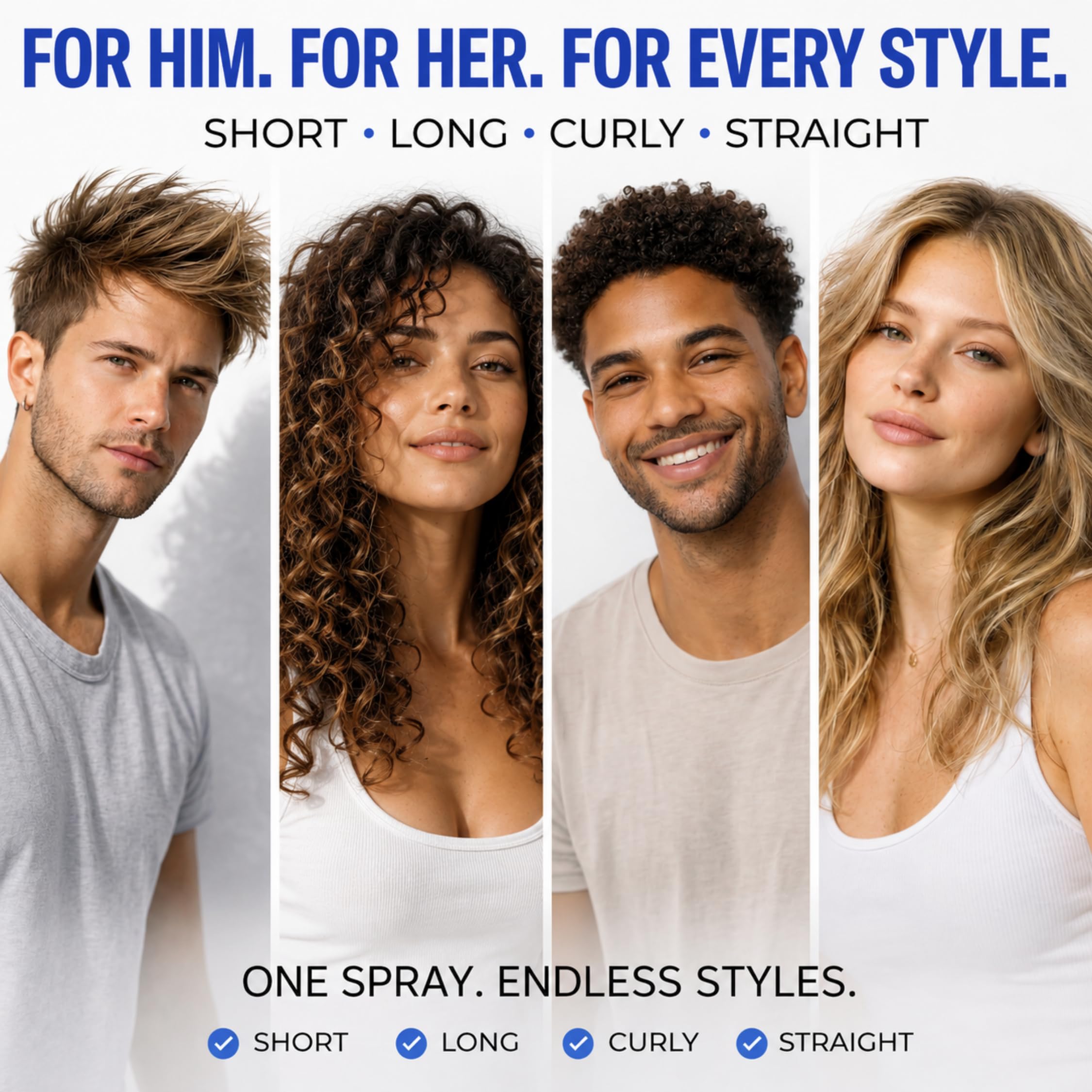 WONDER FAMILY texture mist in hand illustrating lightweight portability benefit