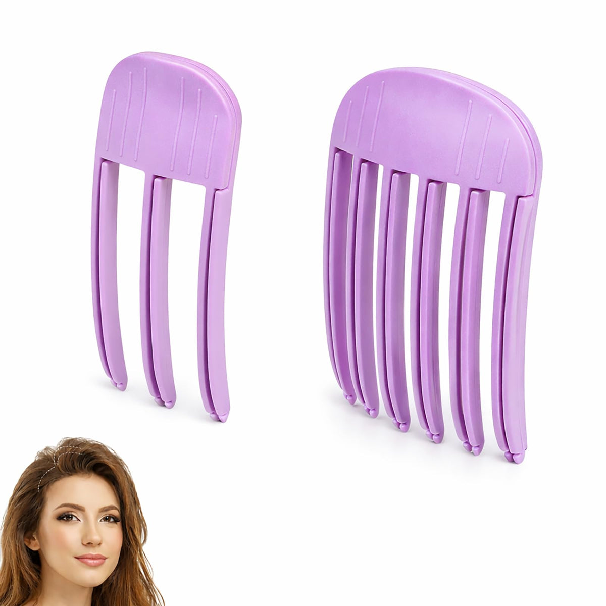 Wonglea front packaging displaying two root-lifter clips for quick styling benefits