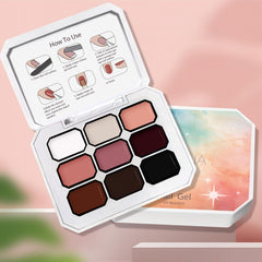 Woobena sponge and tweezer in hand showing control for precise patting and mess-free application