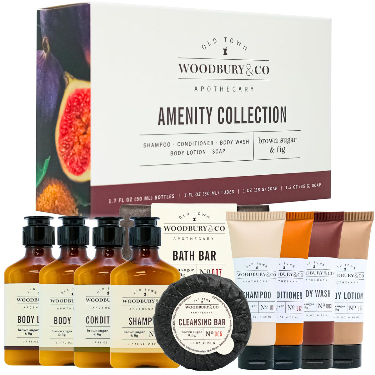 WOODBURY & CO front packaging view showing kit contents and branding benefit clarity