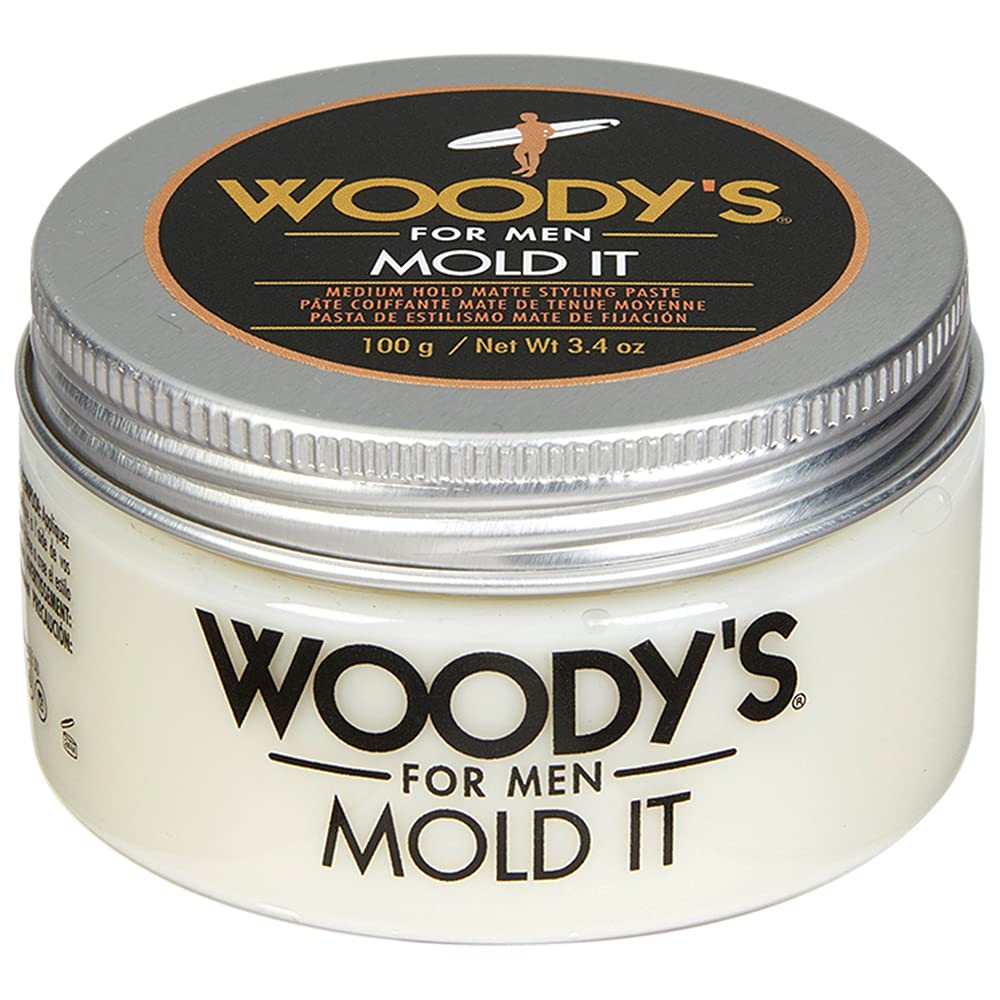 Woody's front packaging jar showing label and size, highlighting easy everyday styling