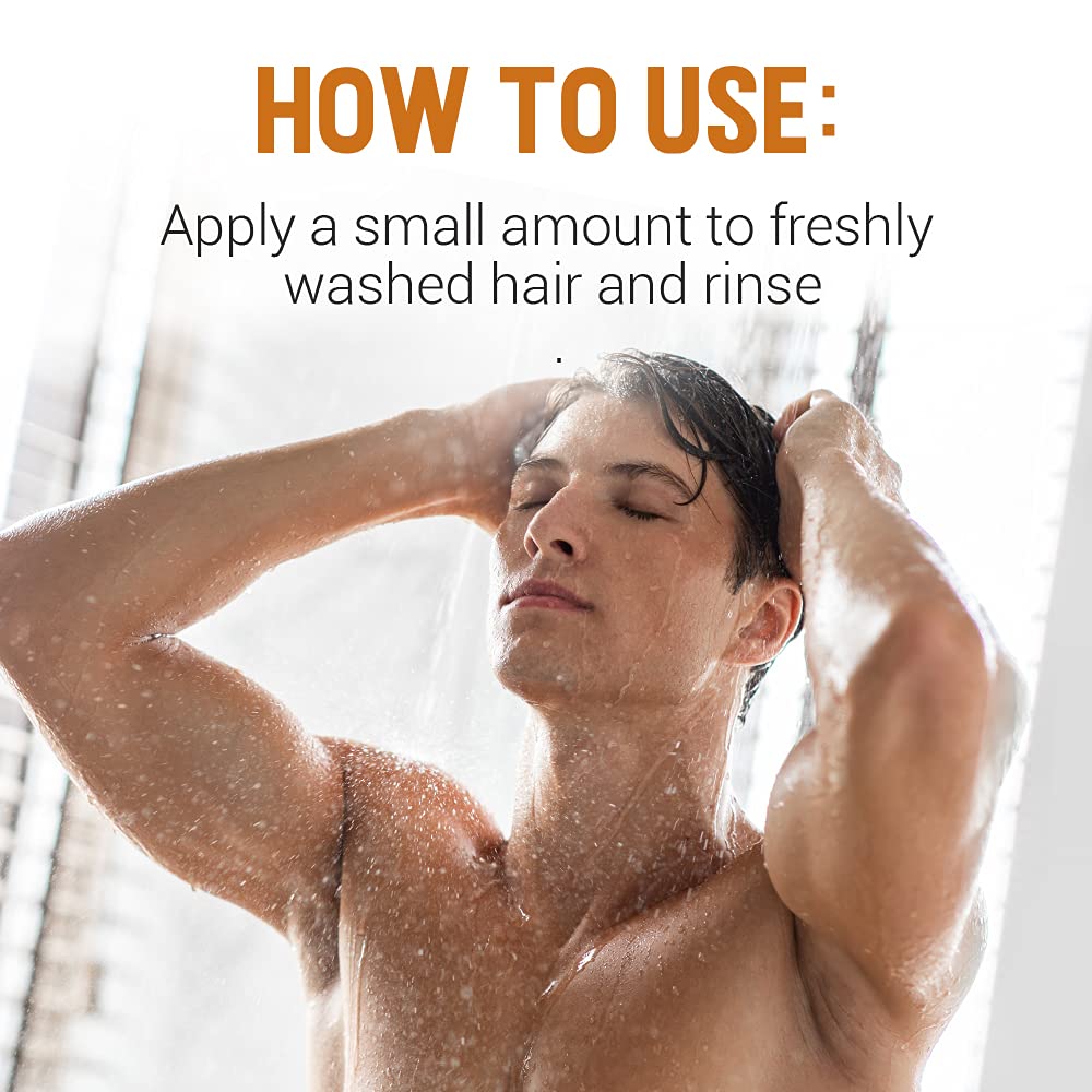 Woody's product staged with a styled male haircut showing improved manageability benefit