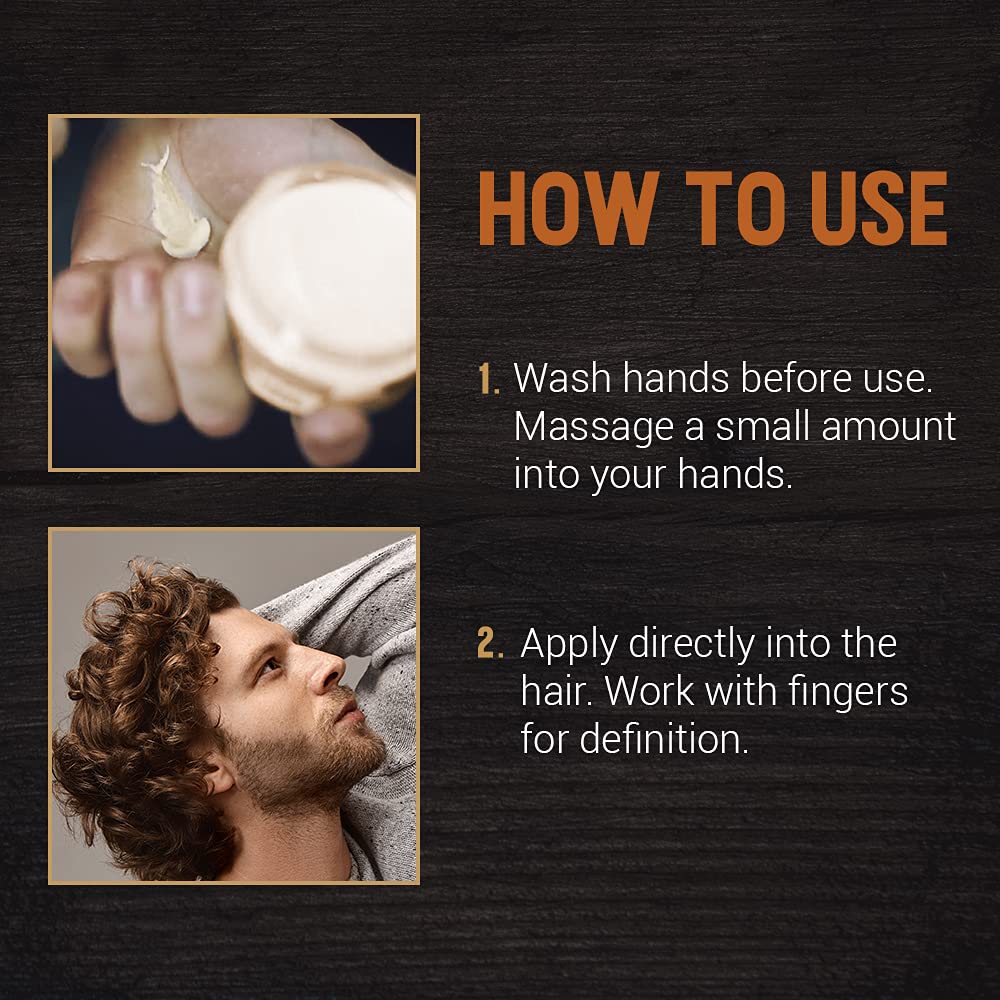 Woody's finished men's hairstyle in casual setting, shows natural shine and volume benefit