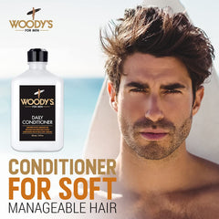 Woody's creamy conditioner texture close-up showing smooth consistency for easy application