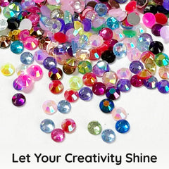 WOQPHU rhinestones applied to phone case demonstrating decorative effect and durable finish