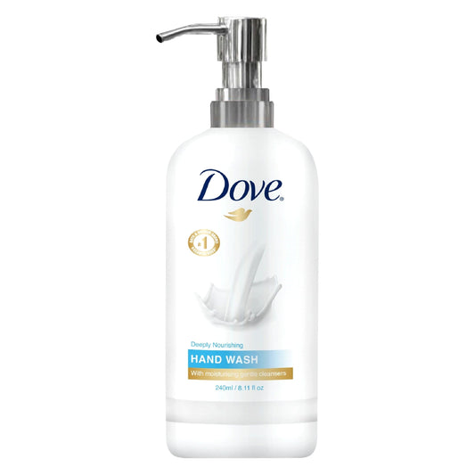 World Amenities Dove front packaging showing bottle and label for trusted softening