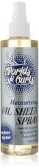 Worlds Of Curls front bottle showing label and 8 oz size benefit