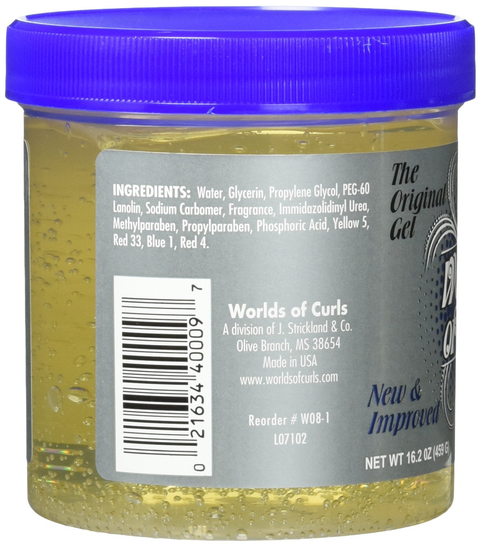 Worlds Of Curls texture close-up dispensing cream to show lightweight moisturizing consistency