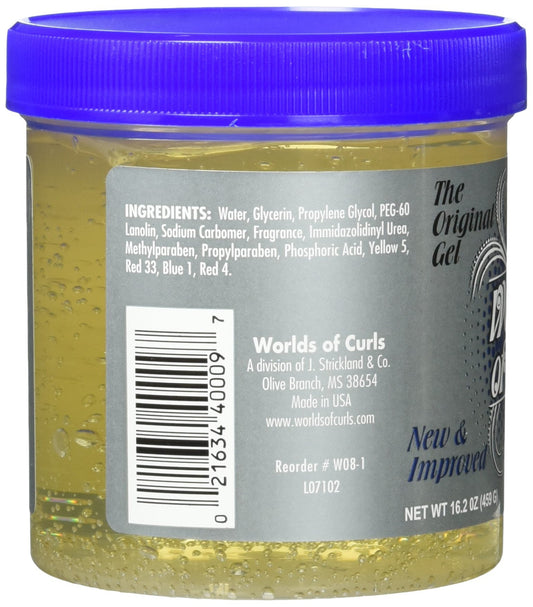 Worlds Of Curls texture close-up dispensing cream to show lightweight moisturizing consistency
