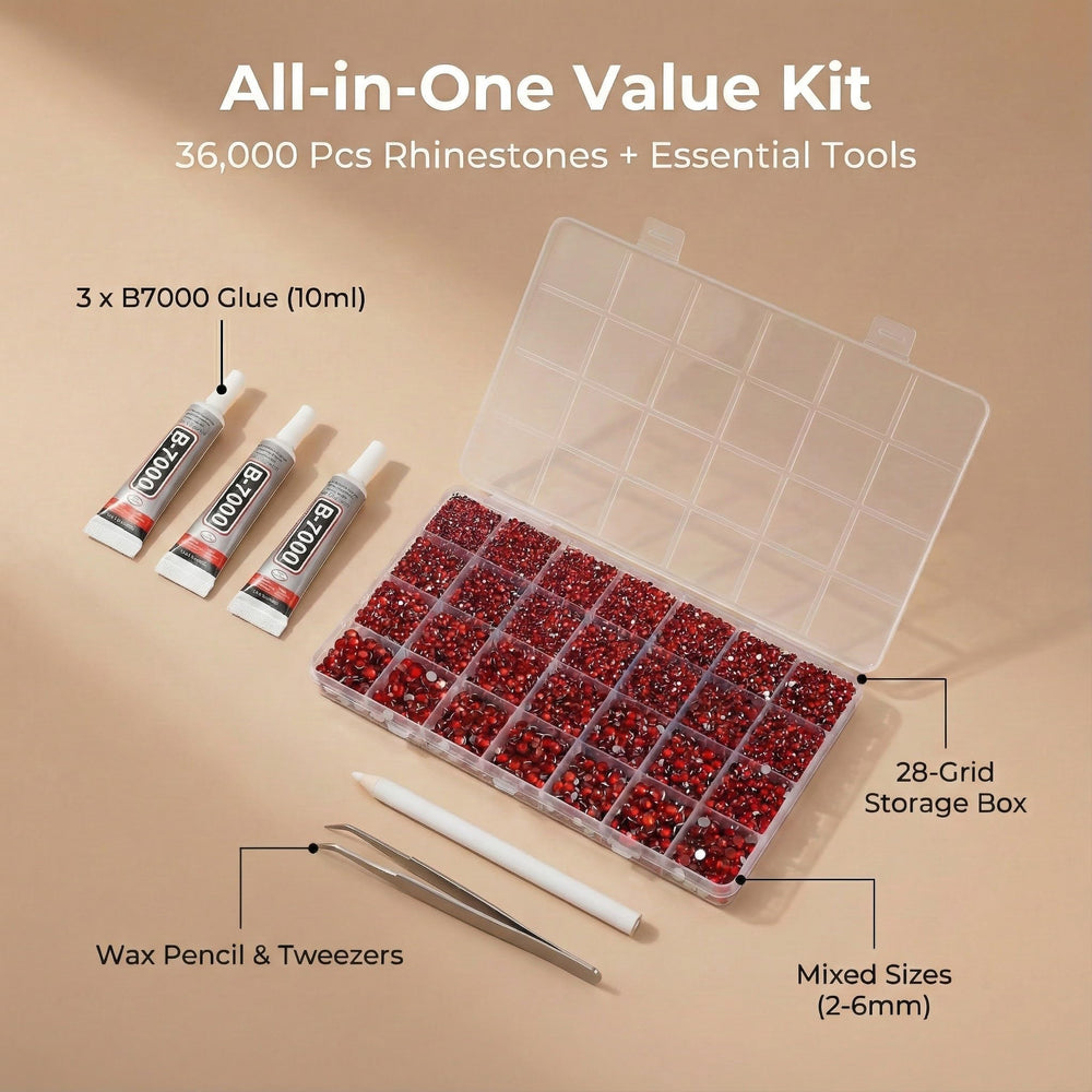 Worthofbest 28-grid organizer top view for neat sorting and quick access