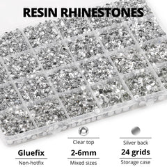 Worthofbest close-up of 14-facet rhinestone sparkle and surface detail