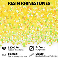 Worthofbest close-up of multi-faceted yellow rhinestone surface reflecting light for extra sparkle