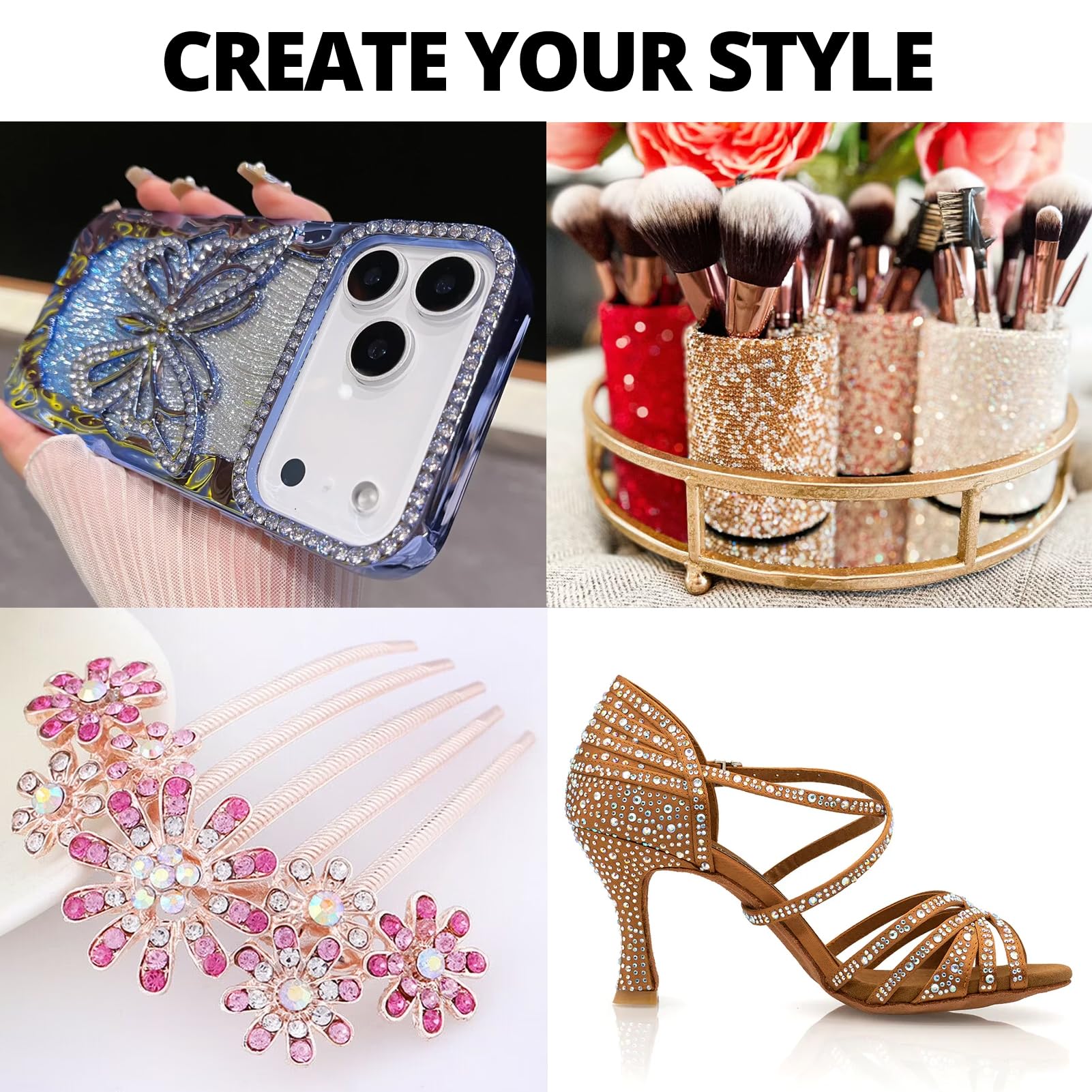 Worthofbest decorated sneakers showcasing finished sparkle for fashion personalization