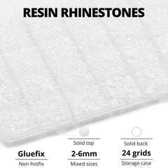 Worthofbest gems applied to fabric demonstrating secure adhesion and decorative effect