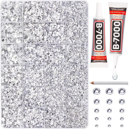 Worthofbest front package showing full rhinestone kit and components for instant crafting