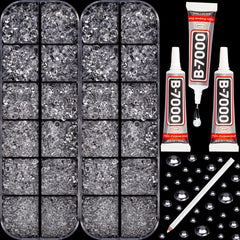 Worthofbest front packaging showing complete rhinestone kit and included tools for quick crafting