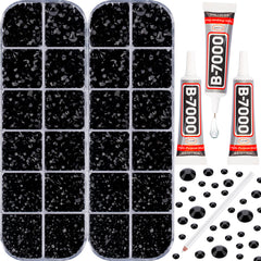 Worthofbest front packaging showing full rhinestones kit and tools for quick setup