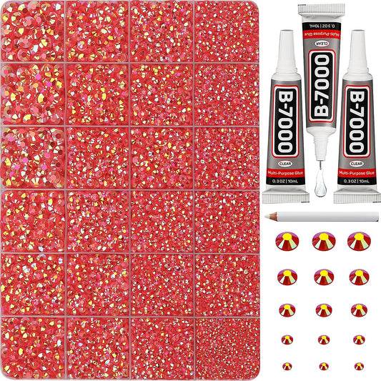 Worthofbest front packaging showing full rhinestone kit and benefits