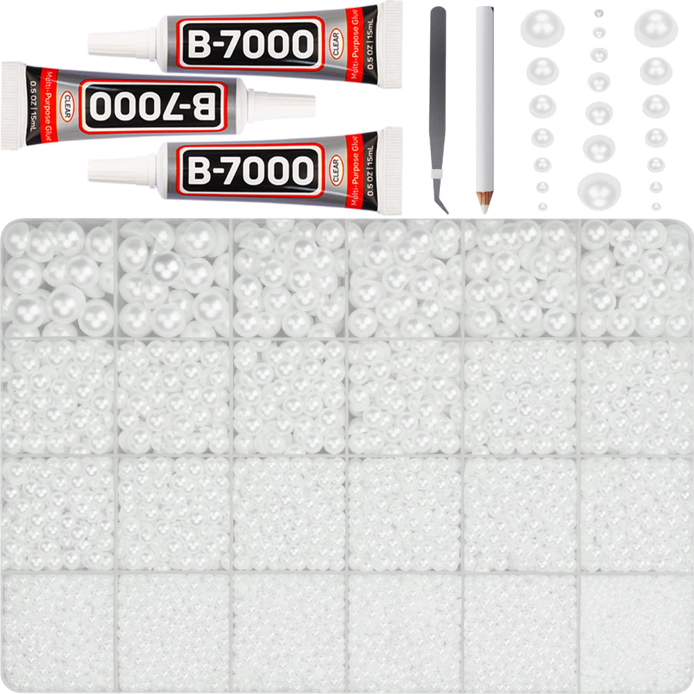 Worthofbest front packaging showing 24-grid case and contents for organized crafting
