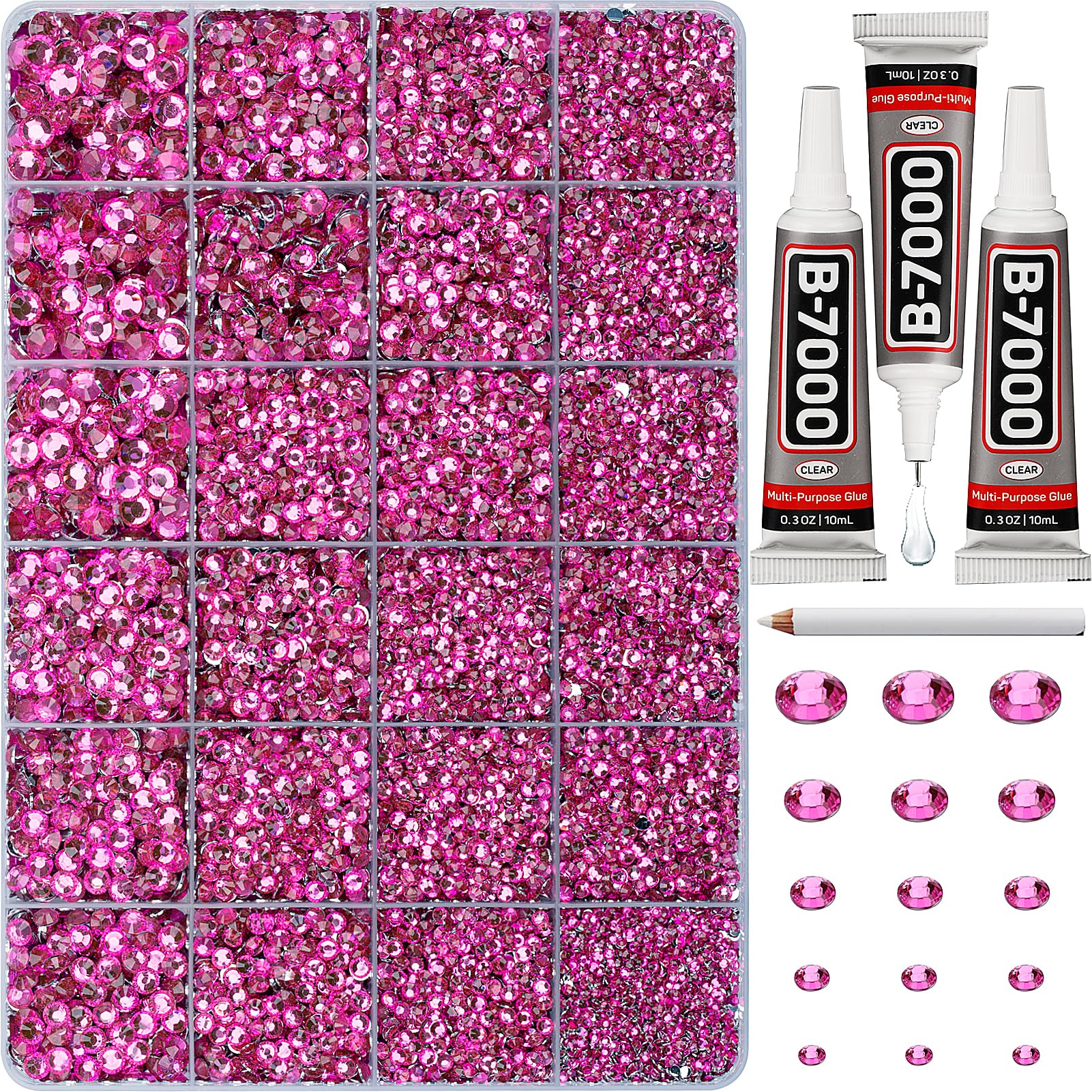 Worthofbest front view of kit packaging showing organized gem set and accessories for easy gifting