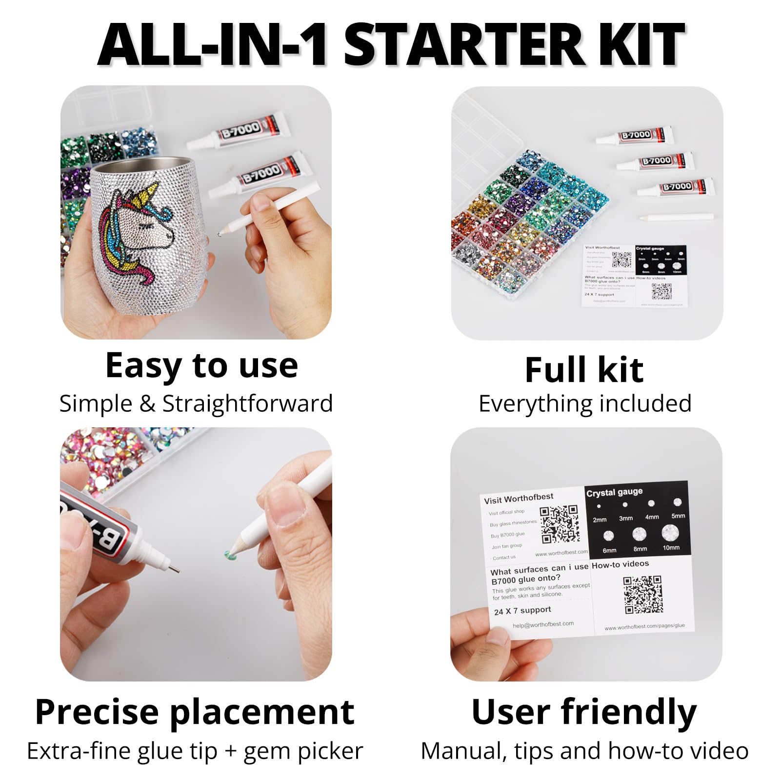 Worthofbest decorated shoe with dark pink rhinestones applied to fabric demonstrating durable embellishment