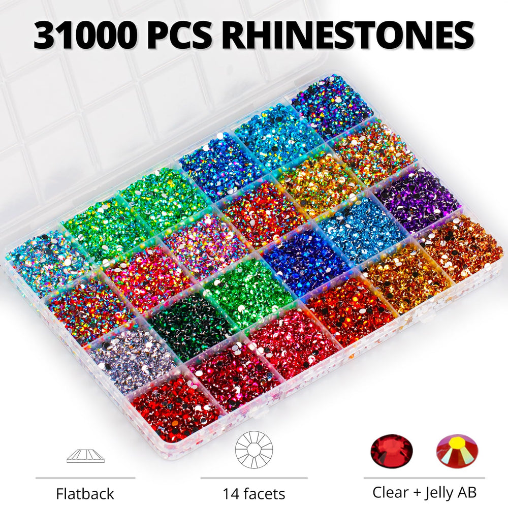 Worthofbest inner 24-compartment box with separated colors benefit: prevents mixing
