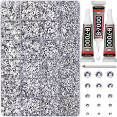 Worthofbest front packaging showing full rhinestone kit and tools for easy crafting