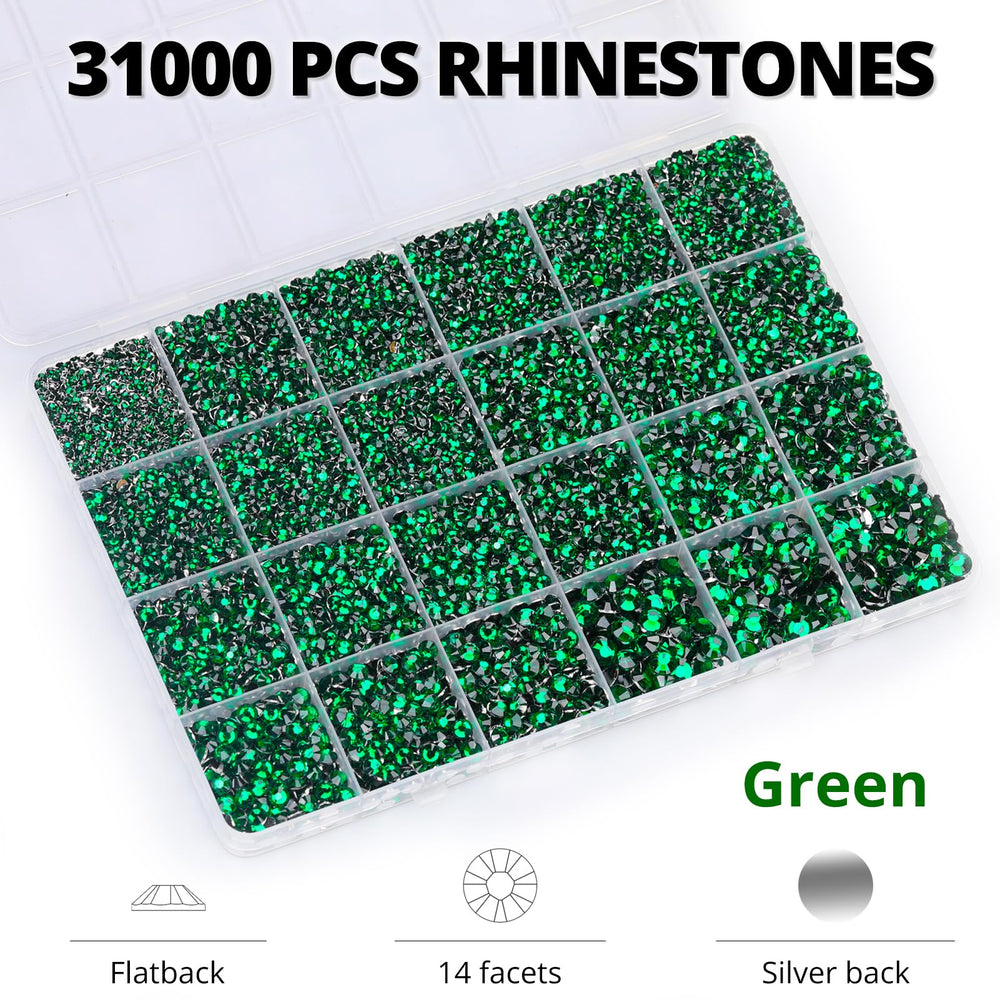Worthofbest size comparison of 2mm to 6mm gems illustrating scale for designs