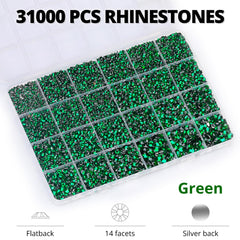 Worthofbest size comparison of 2mm to 6mm gems illustrating scale for designs